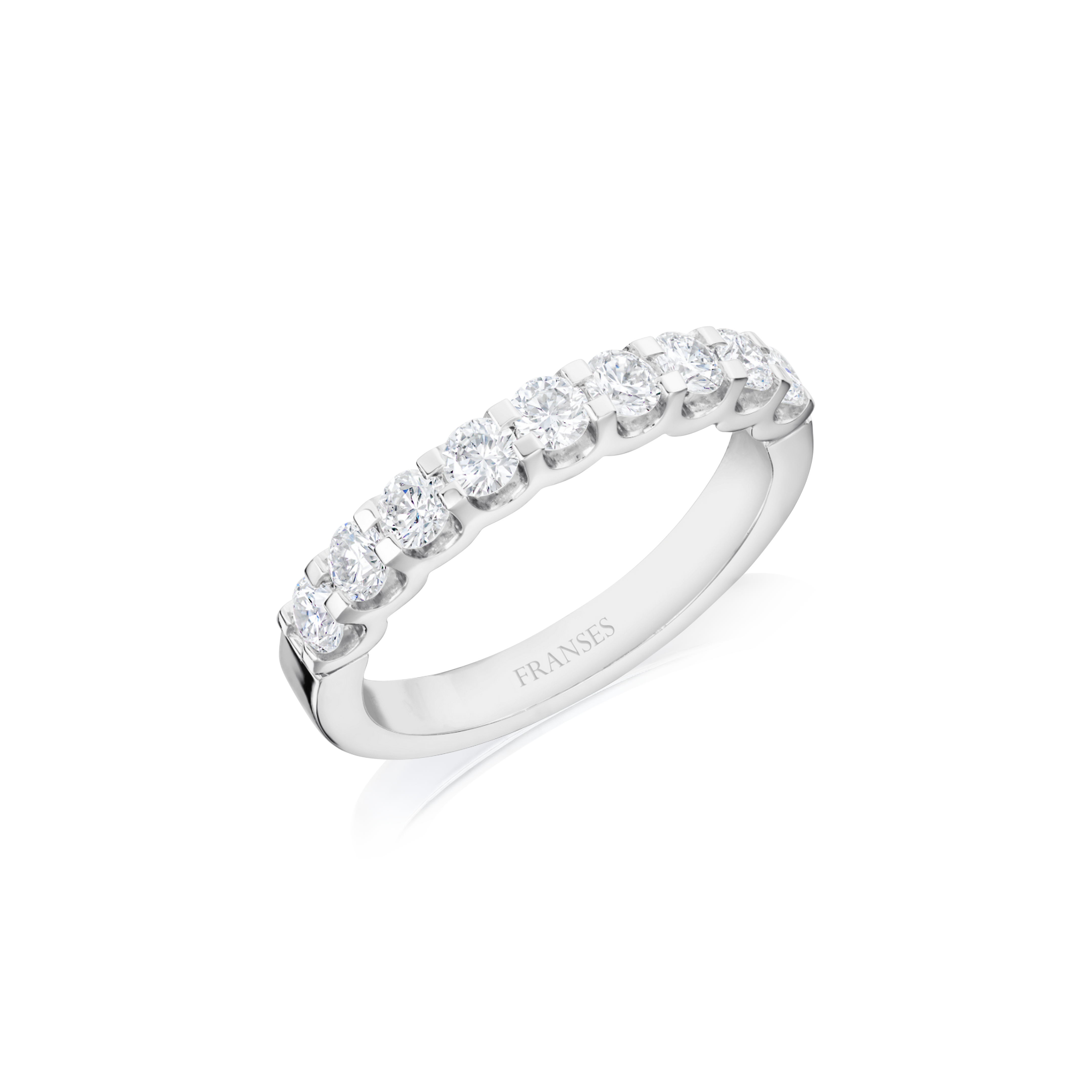 Eternity Ring with Partial Halo Lining