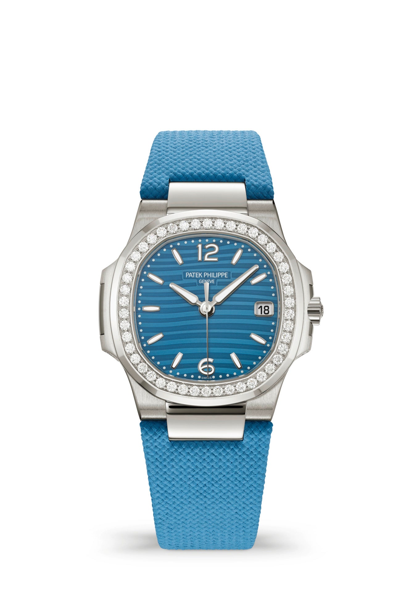 Nautilus Quartz White Gold Ref 7010G-013