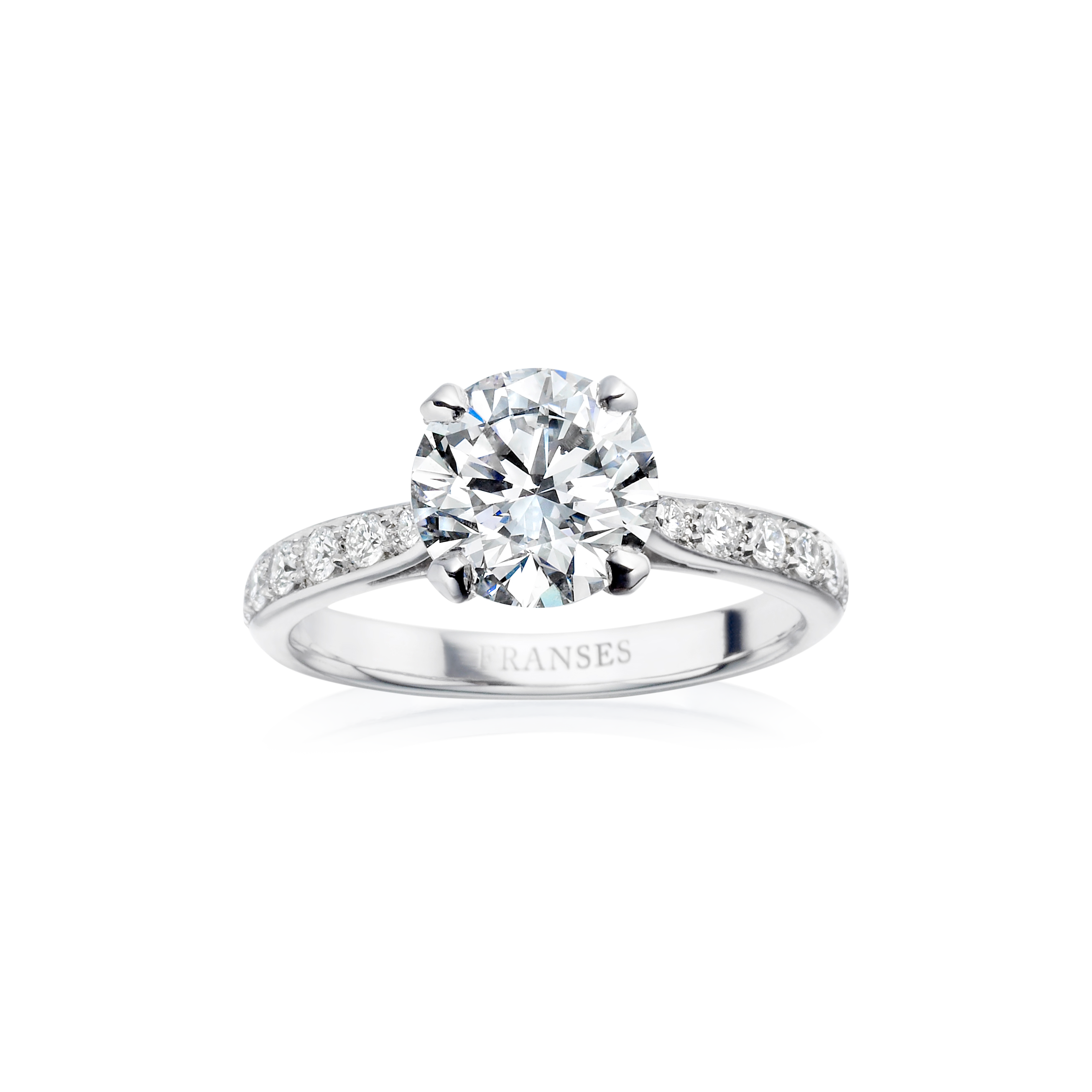 Platinum Diamond Large Engagement Ring