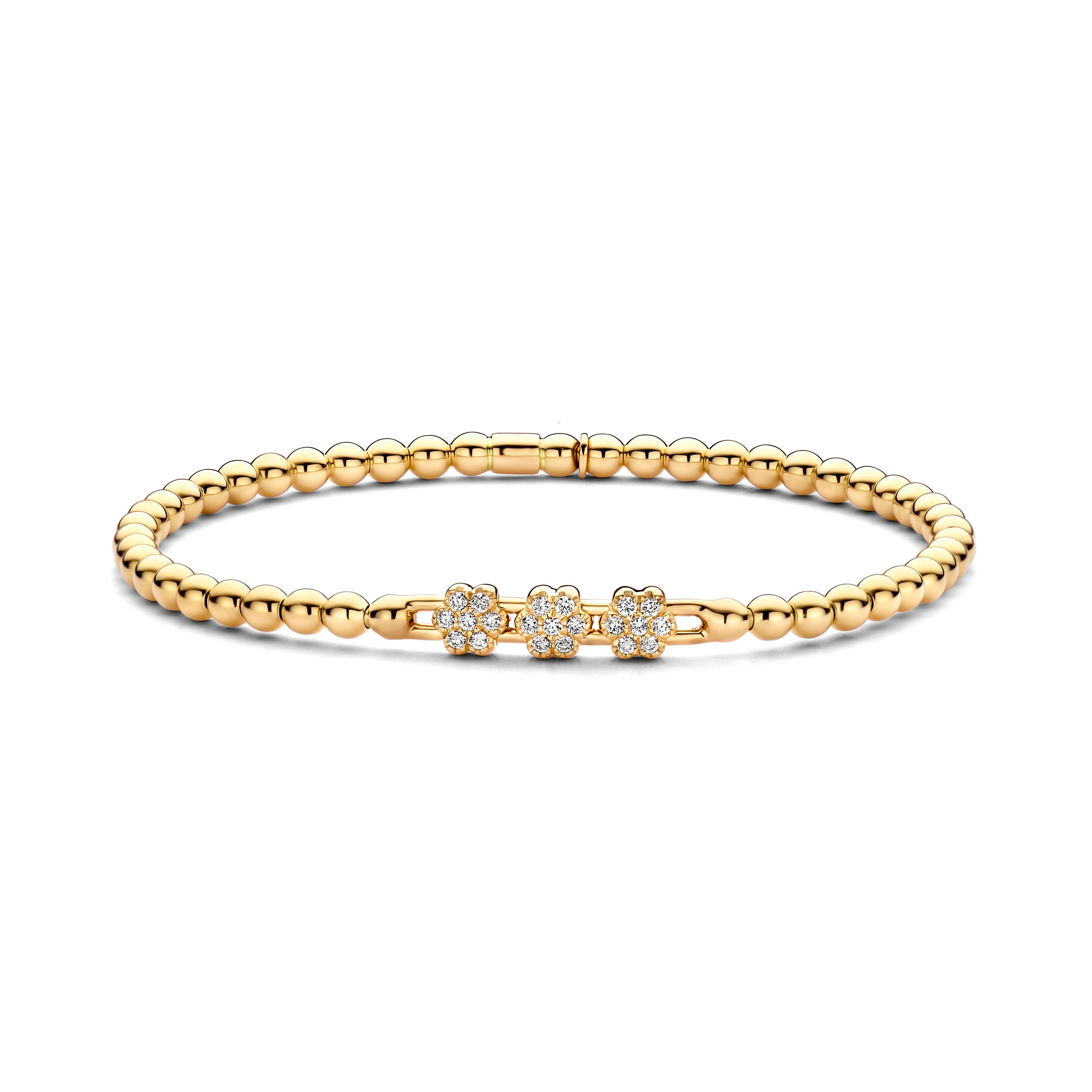 Tresore Stretch Bracelet Diamond Flower