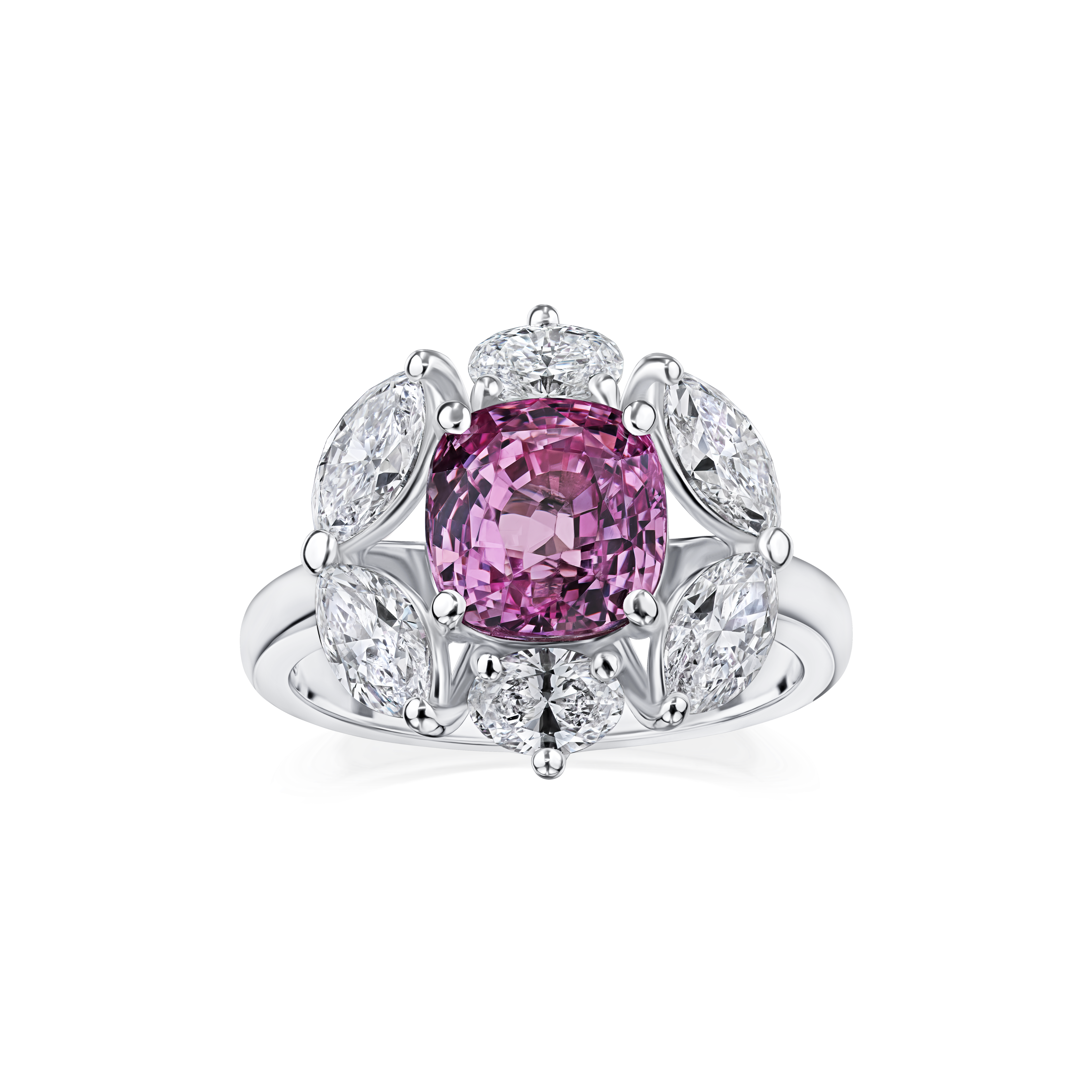 Padparadscha Sapphire Ring