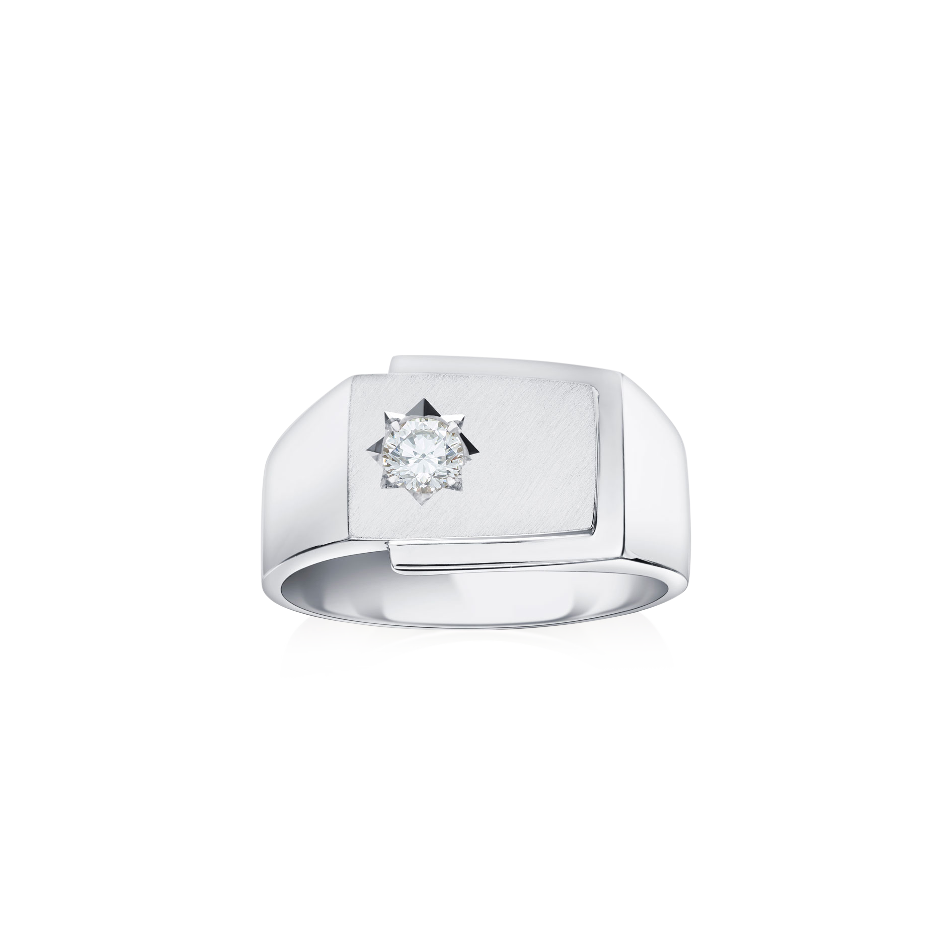 White cap with blue palm tree pattern on a white background
