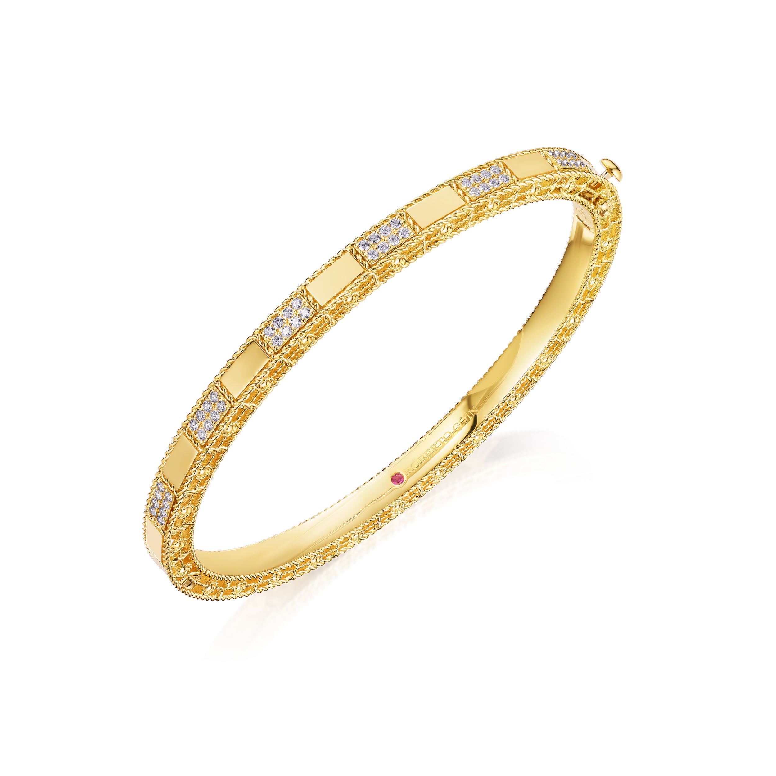 Art Deco Bangle with Diamonds
