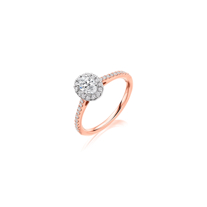 Classic Oval Cut Halo Diamond Ring