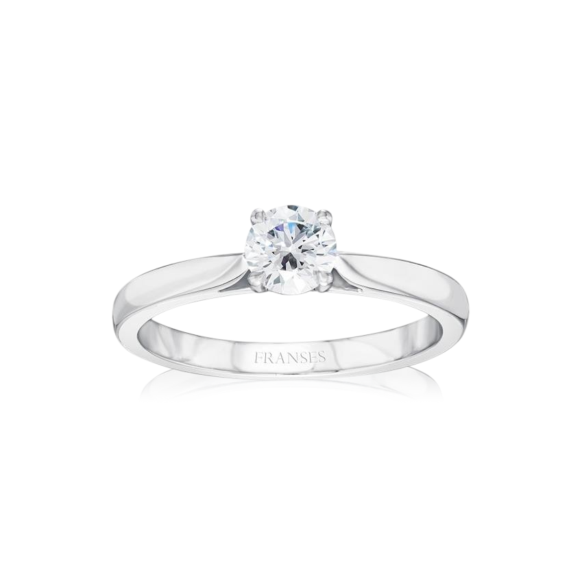 Classic Platinum Diamond Engagement Ring