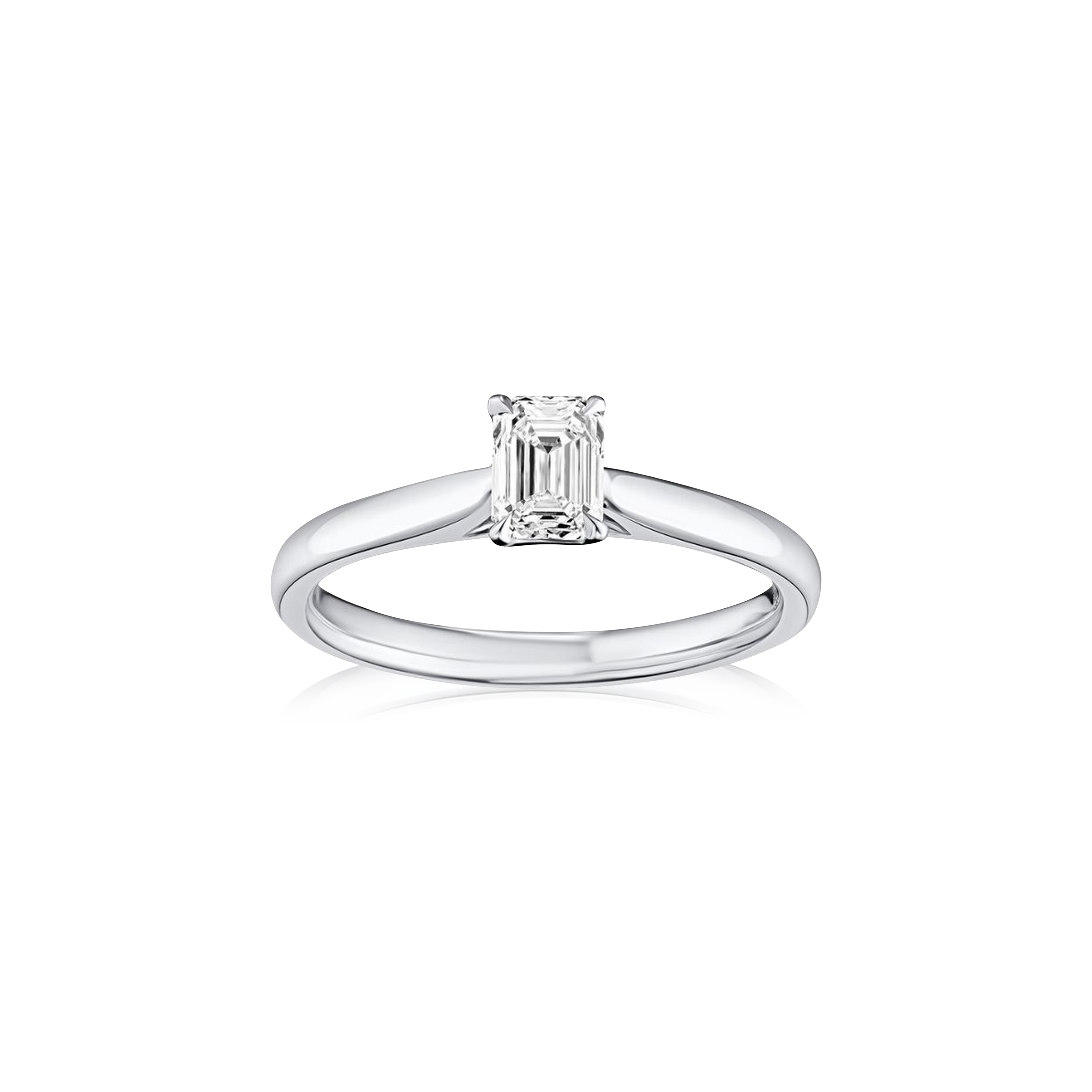 Emerald Cut Diamond Engagement Ring