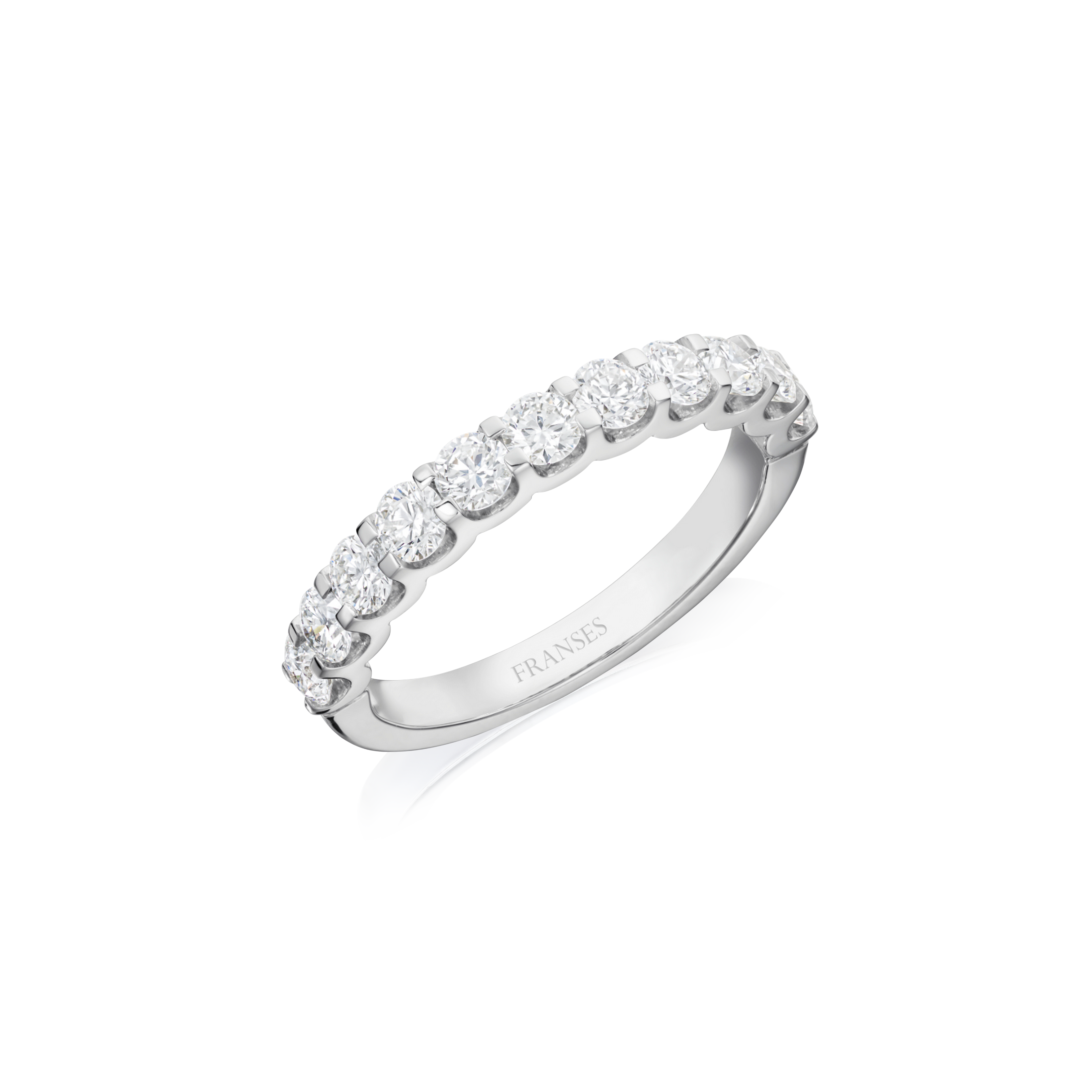 Eternity Ring with Extended Halo Lining
