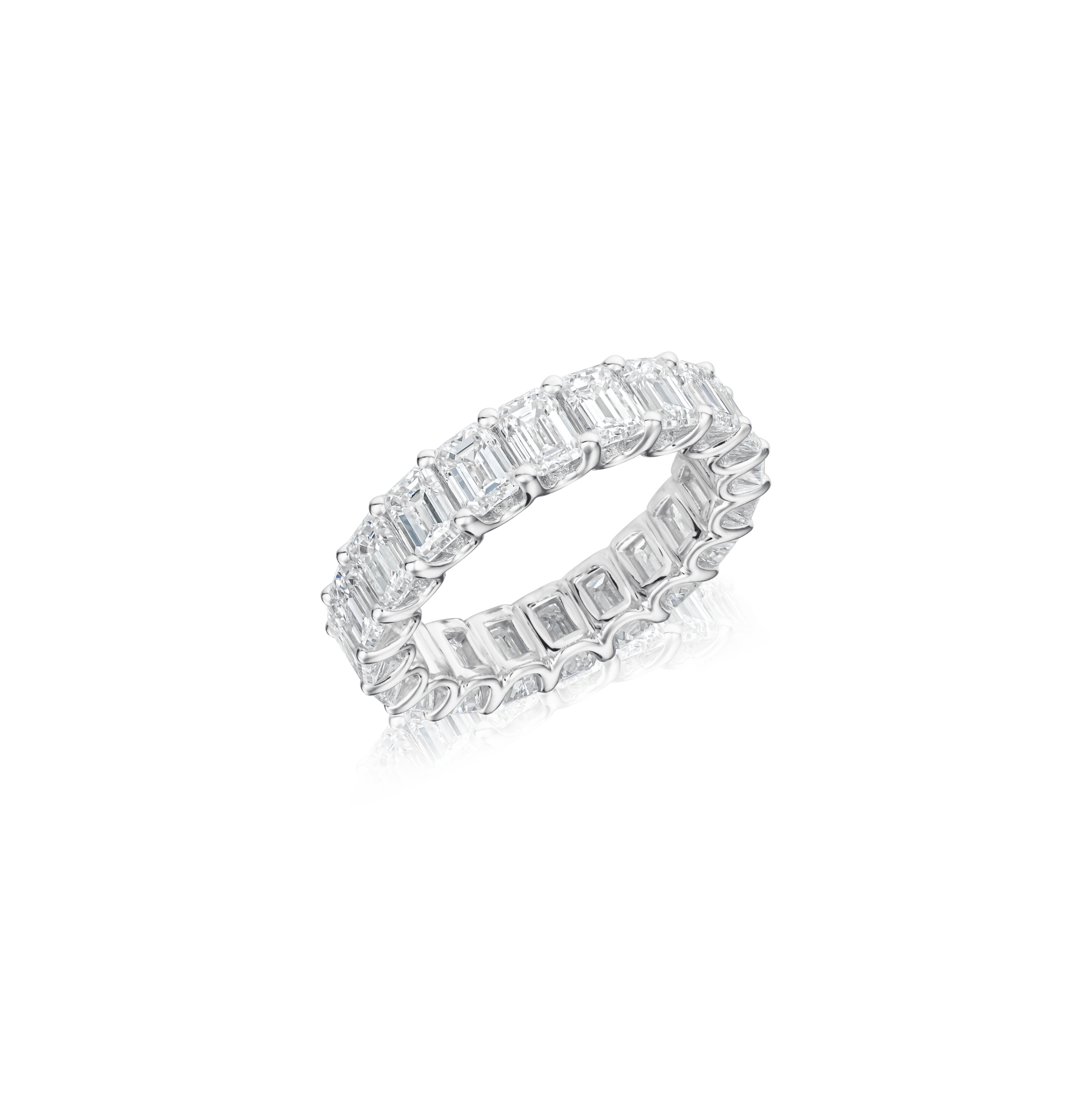 Full Set Emerald Cut Diamond Eternity