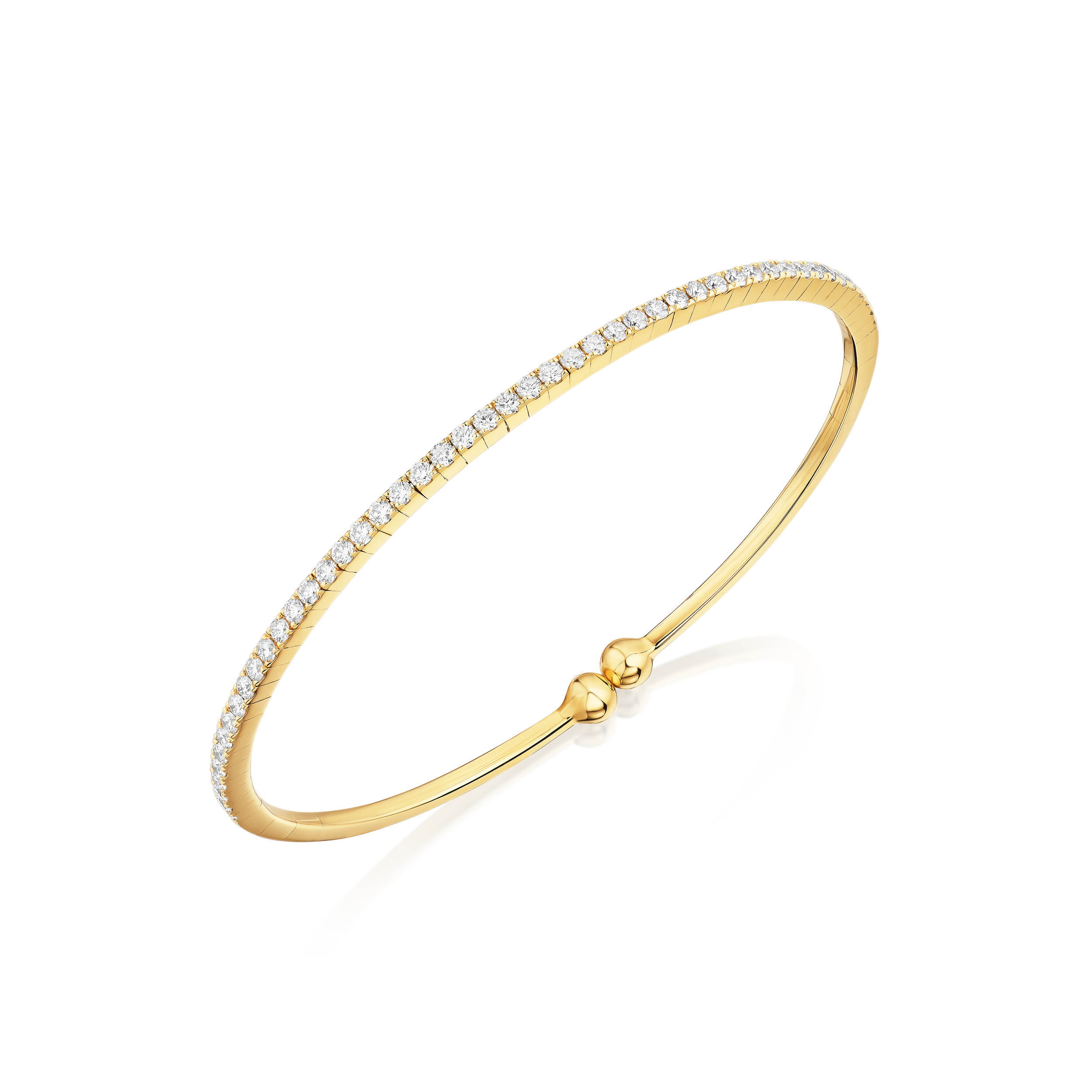Golden Eternity Diamonds Bangle