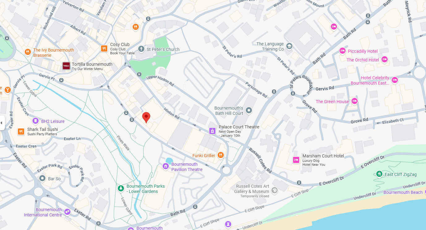 location of Franses jewellers store in Bournemouth Dorset