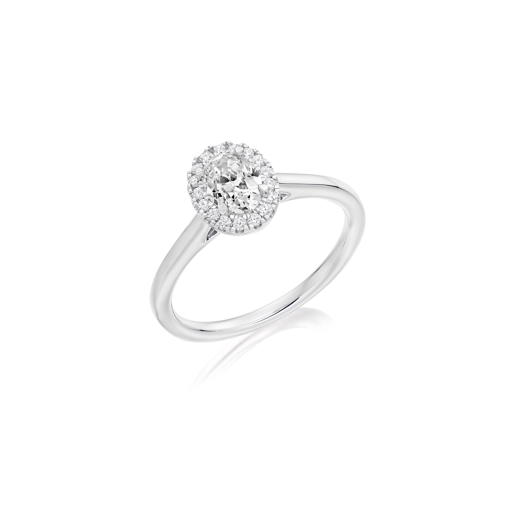 Oval Cut Halo Ring