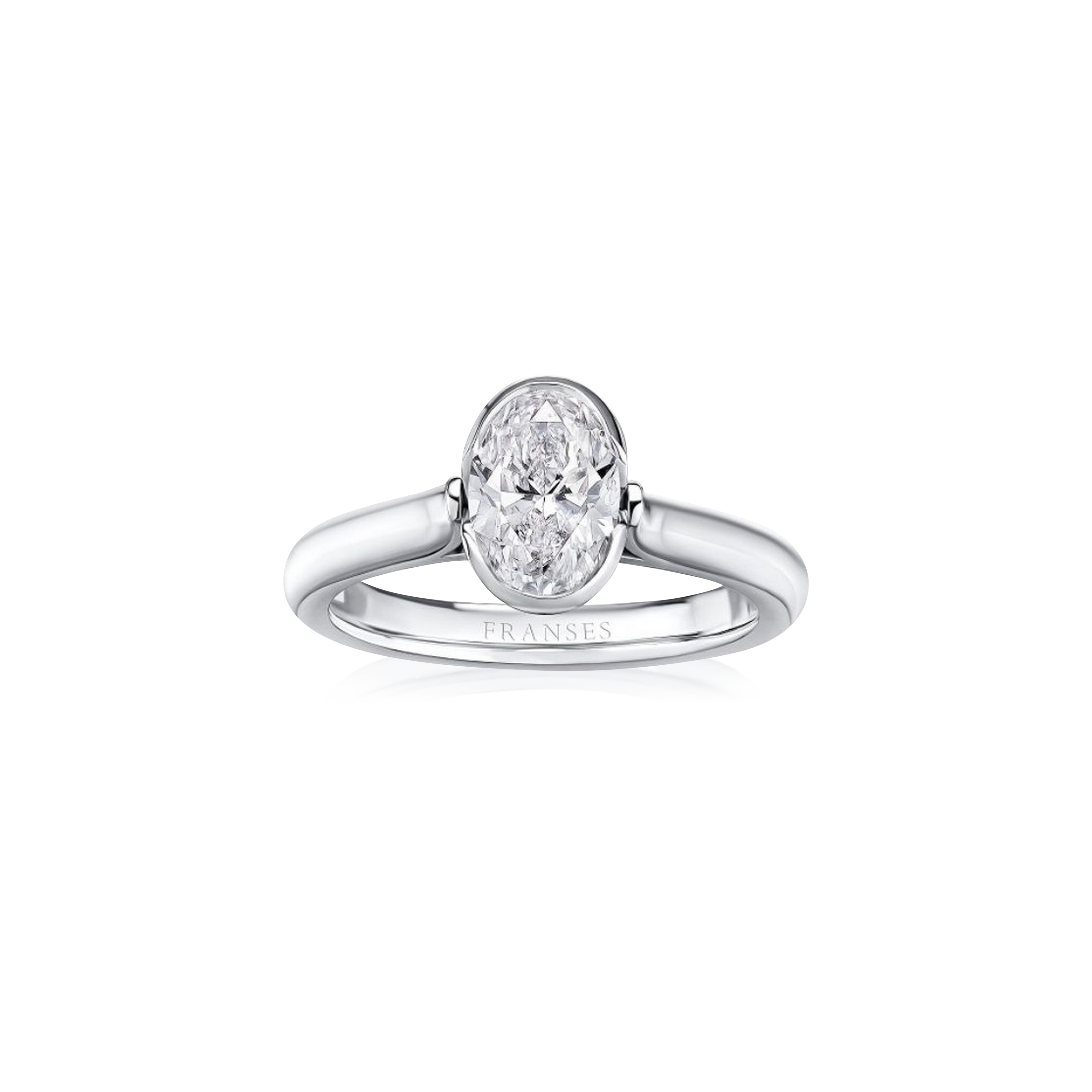 Oval Diamond Solitaire Engagement Ring