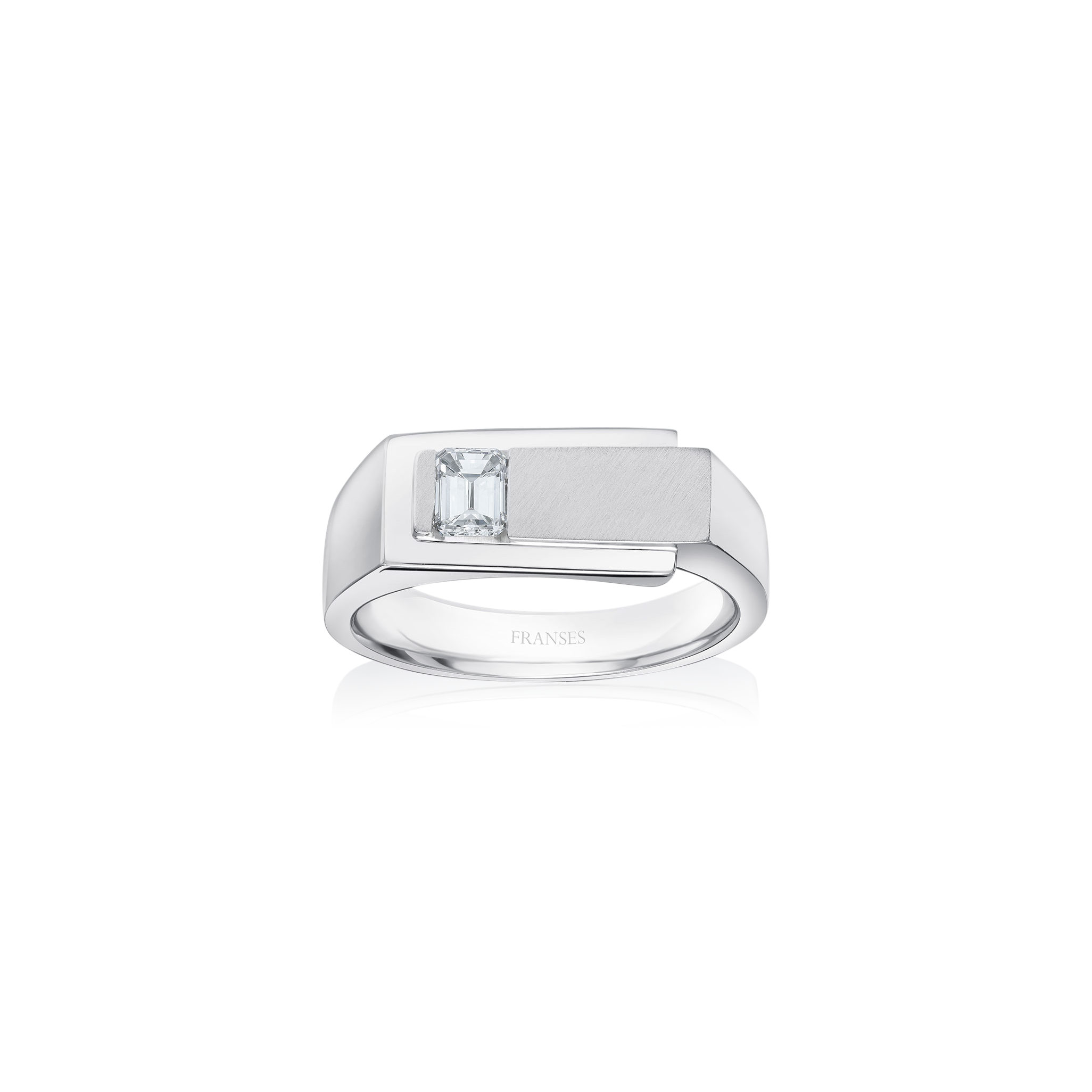 Platinum & Diamond Signet Ring