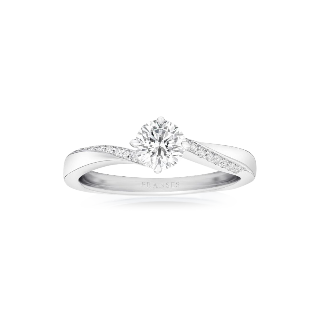 Twist Solitaire Diamond Ring