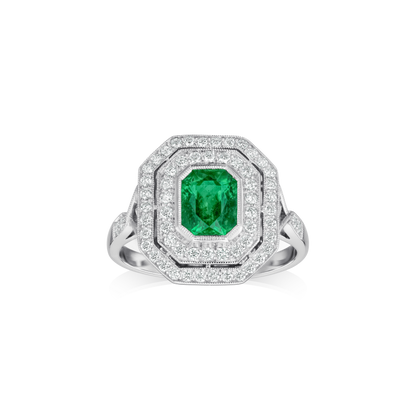 Emerald & Diamond Ring