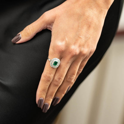 Emerald & Diamond Ring